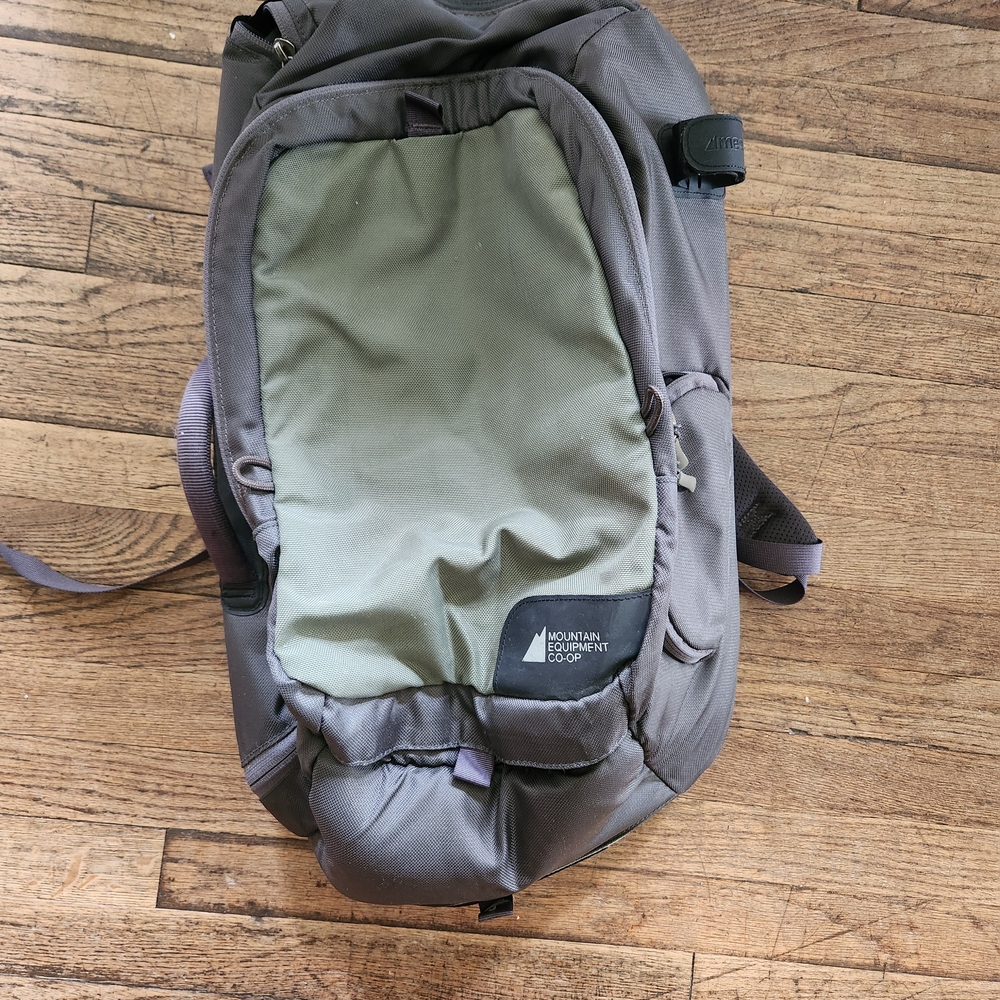 MEC Olive and Gray Backpack